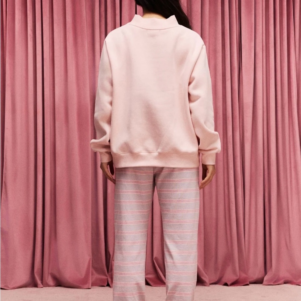 PARKE fleece Heart Varsity Mockneck - Picture 2 of 5